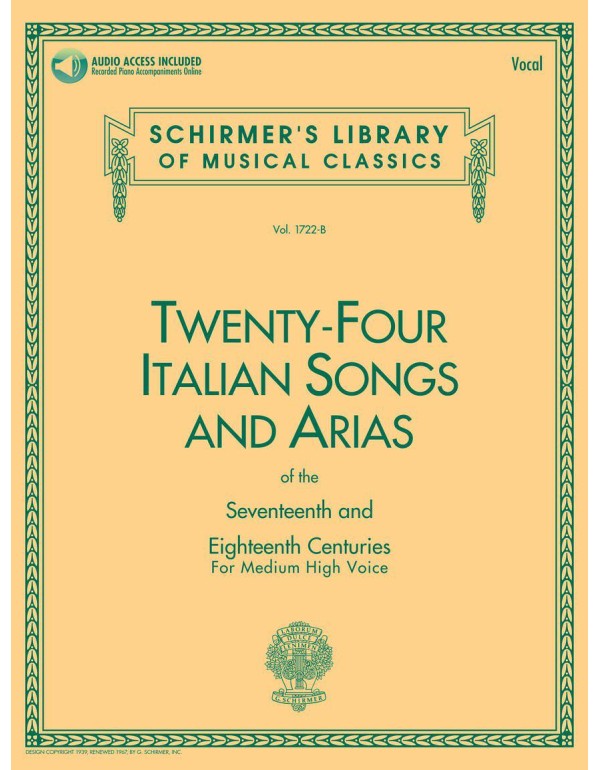 24 Italian Songs & Arias of the 17th & 18th Centur...