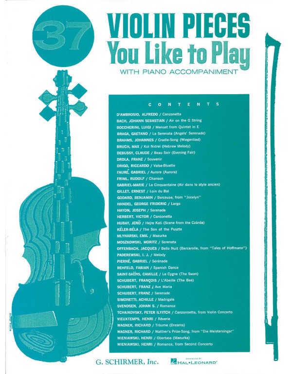 37 Violin Pieces You Like to Play: Violin and Pian...