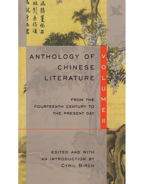 Anthology of Chinese Literature: Volume II: From t...