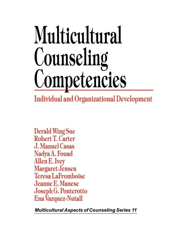 Multicultural Counseling Competencies: Individual ...