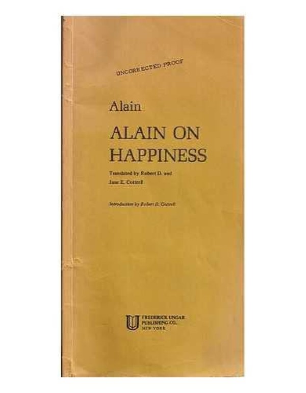 Alain on happiness