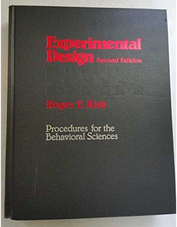 Experimental design: Procedures for the behavioral...