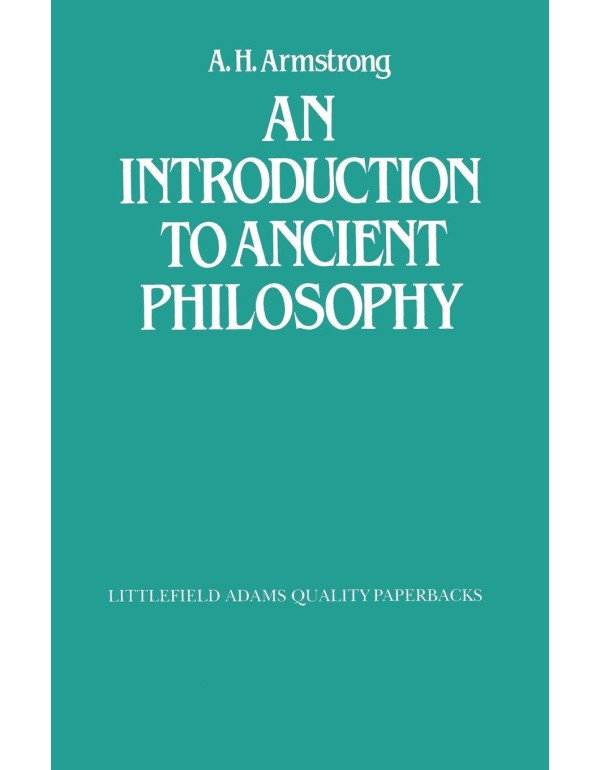 An Introduction to Ancient Philosophy (Littlefield...