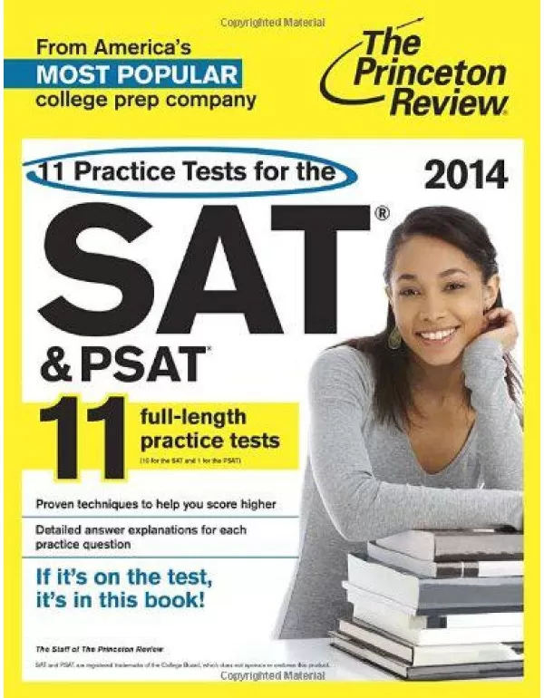 11 Practice Tests for the SAT and PSAT, 2014 Editi...