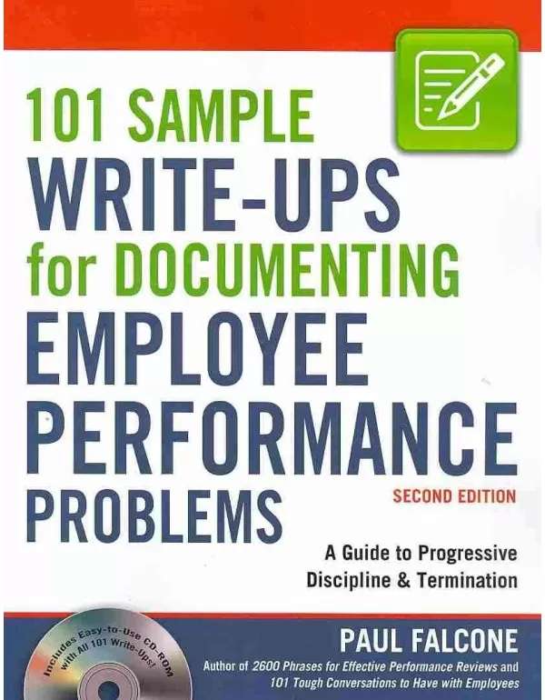 101 Sample Write-Ups for Documenting Employee Perf...