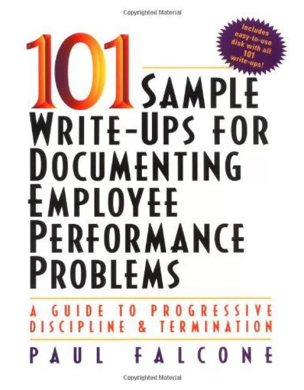 101 Sample Write-Ups for Documenting Employee Perf...