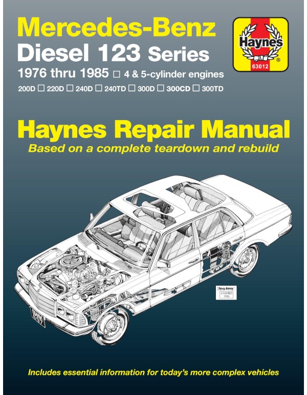 Mercedes Benz Diesel Automotive Repair Manual: 123...