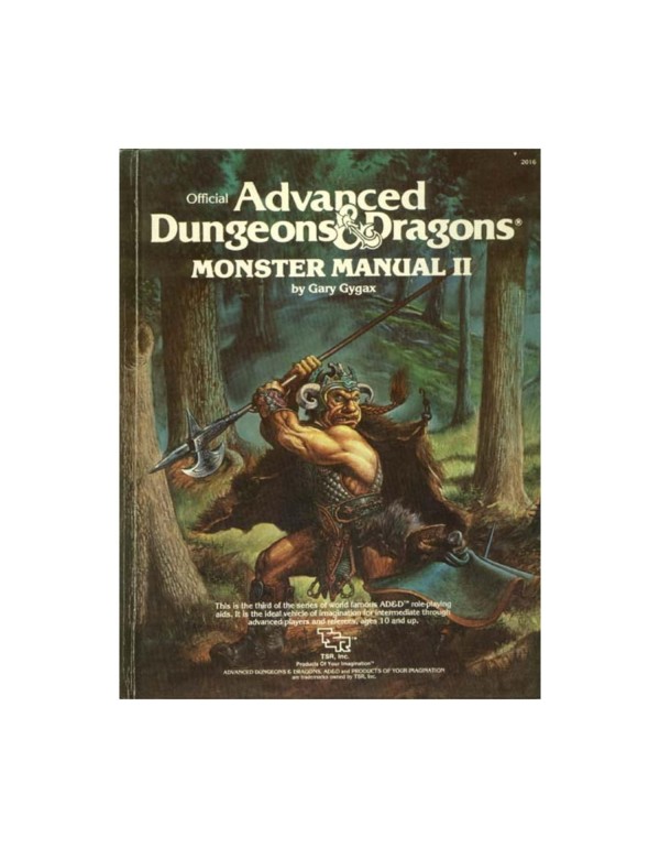 Advanced Dungeons and Dragons: Monster Manual II (...